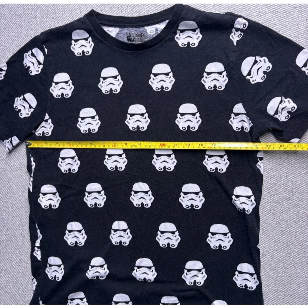 Star Wars Stormtrooper All-Over Print T-Shirt  Black Size Medium